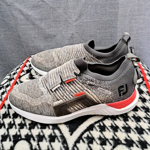 Men 11M HyperFlex BOA Golf Shoes Grey/Red StratoFoam Performance 51083